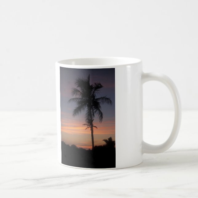 Taza De Café Crepúsculo de la palma, parque nacional de los (Derecha)
