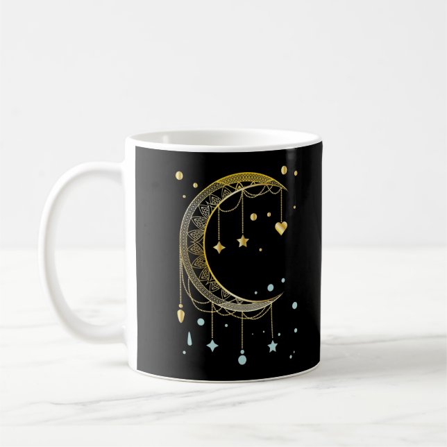 Taza De Café Crescent Sun Spirituality Moon Kawaii (Izquierda)
