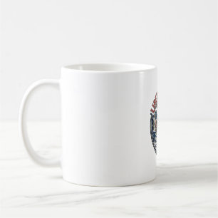 Taza De Café Crest de la Libertad Patriótico Heráldica Patrióti