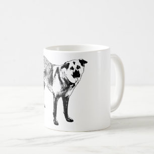 Taza De Café cresta brillante tranquila, mezcla tibetana