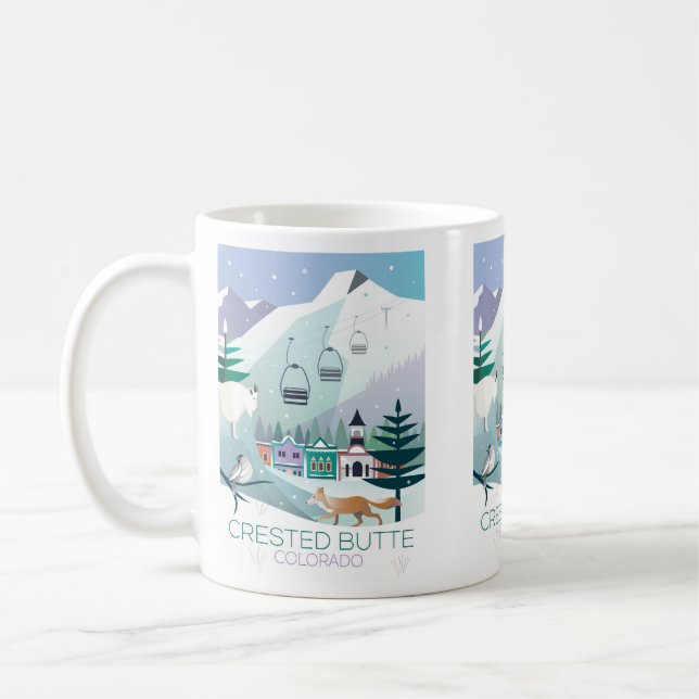 Taza De Café Crested Butte Mug (Izquierda)
