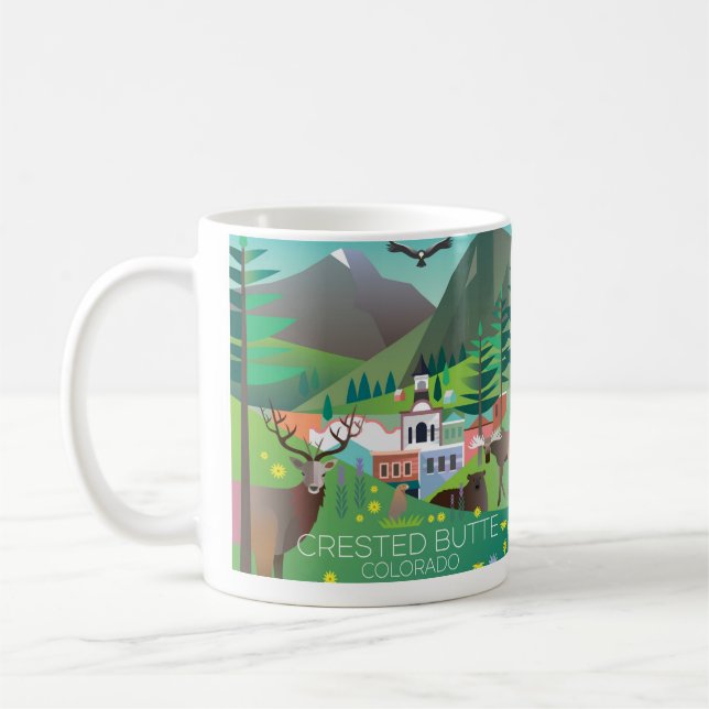 Taza De Café Crested Butte Mug (Izquierda)