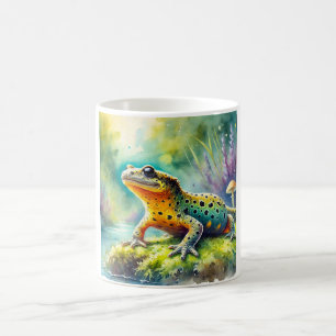 Taza De Café Crested Newt 120924AREF111 - Watercolor
