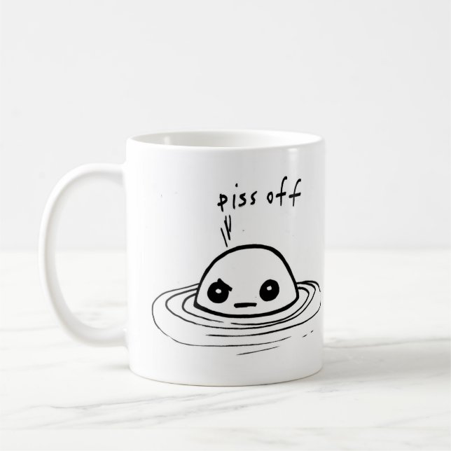 Taza De Café cría de foca enfadada (Izquierda)