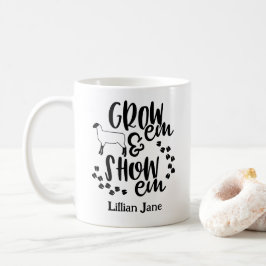 Taza De Café Cria Muestra Cordero Nombre Personalizado
