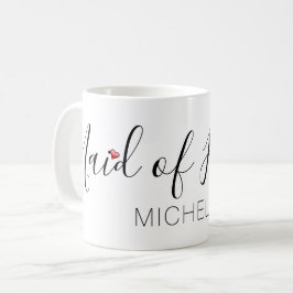 Taza De Café Criada del honor con nombre