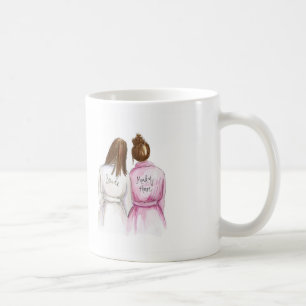 Taza De Café ¿Criada del honor? Criada castaña del bollo de la