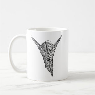 Taza De Café Criatura Alienigena Malvada – Ilustración de Tinta