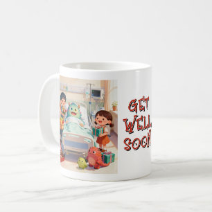 Taza De Café Criaturas de fantasía enfermas en el hospital + V
