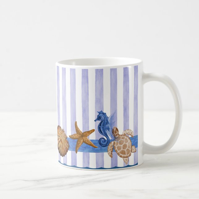 Taza De Café Criaturas marinas náuticas (Derecha)