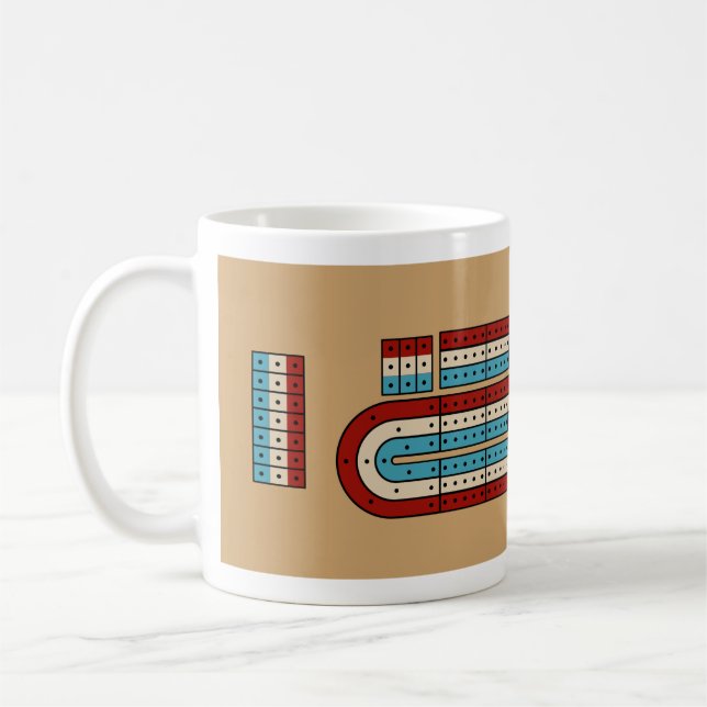 Taza De Café Cribbage Game Board (Izquierda)