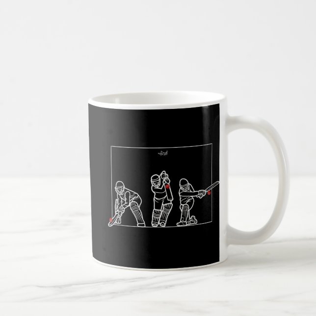 Taza De Café Cricket Batting Funny Cricket Fan Gift Cricket  (Derecha)