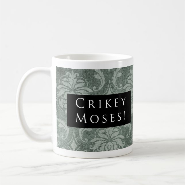 Taza De Café ¡Crikey Moses! Negro del modelo (Izquierda)