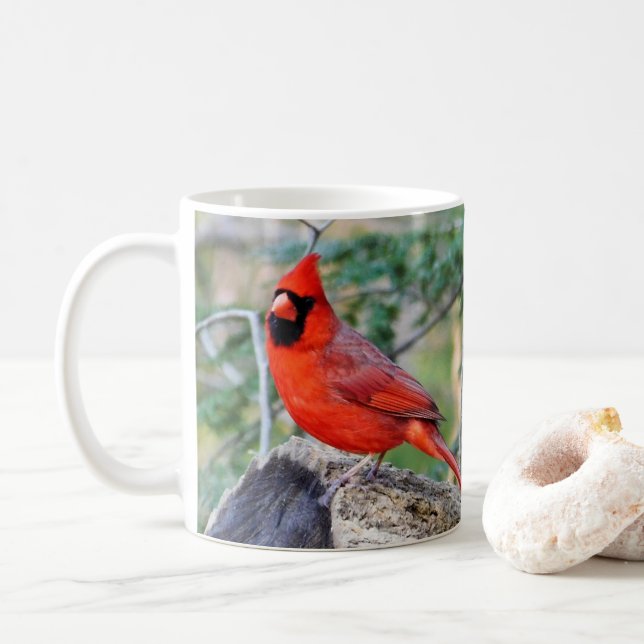 Taza De Café Crimson Cardinal Woods (Con donut)