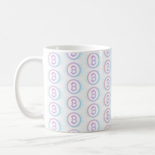 TAZA DE CAFÉ CRIPTOMONEDA BITCOIN (Izquierda)