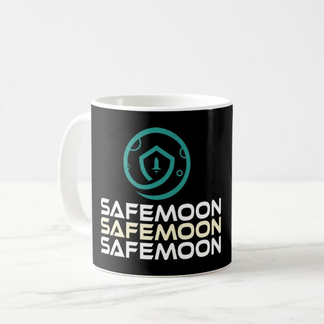 TAZA DE CAFÉ CRIPTOMONEDA SAFEMOON: NUEVA CRIPTO DE LA GENTE  (Anverso izquierdo)