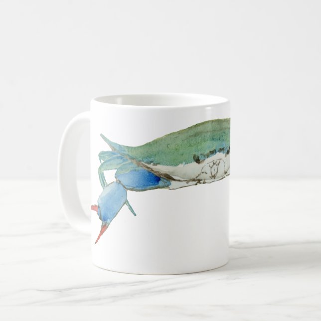 Taza De Café Críquet de Cuchillo Azul (Anverso izquierdo)