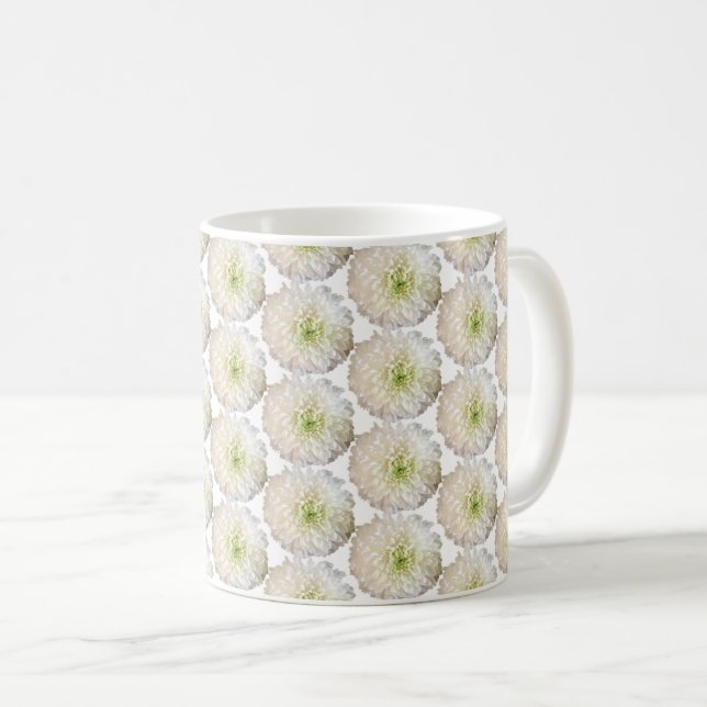 Taza De Café Crisantemo blanco (Anverso derecho)