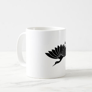 Taza De Café crisantemo en forma de grulla