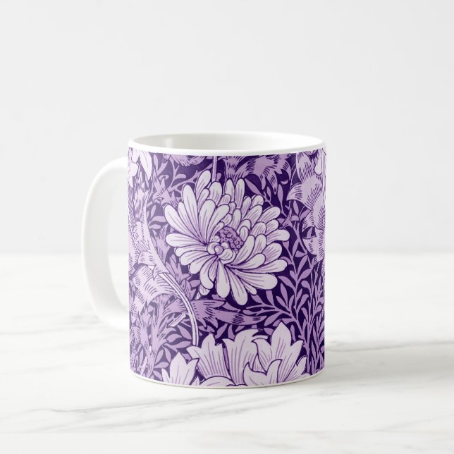 Taza De Café Crisantemo morado, William Morris (Anverso izquierdo)