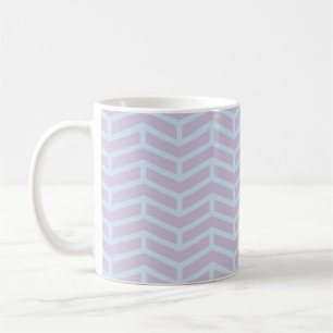 Taza De Café Crisp Sharp Flechas opuestas Chevron Polvo Pastele