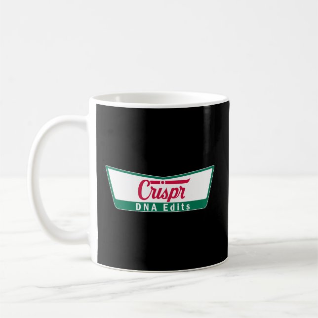 Taza De Café Crispr Dna Edita Biólogo Científico (Izquierda)