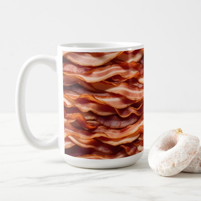 Taza De Café Crispy Bacon  (Con donut)