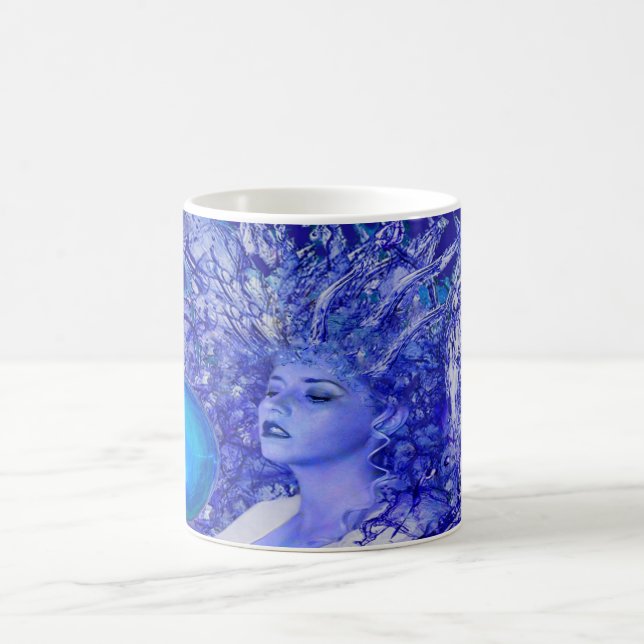 Taza De Café Cristal azul (Centro)
