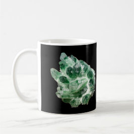 Taza De Café Cristal de Cuarzo Clorito Mineral Natural Arte