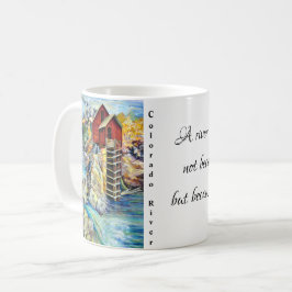 Taza De Café Cristal de río Colorado con pintura manual