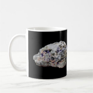 Taza De Café Cristal de Rodocrosita Pirita Fluorita Turmalina