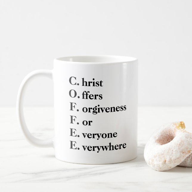 Taza de café cristiana (Con donut)