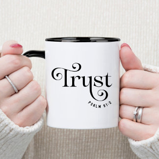 Taza de café cristiana con versículo bíblico de co
