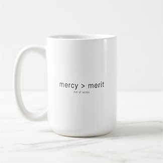 Taza de café cristiana creyentes de misericordia s
