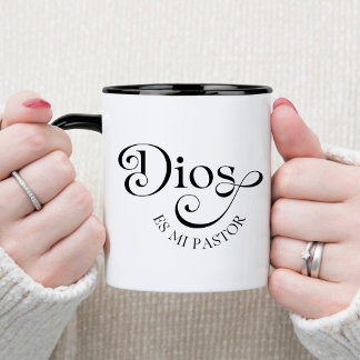 Taza De Café Cristiana Española Dios Es Mi Pastor