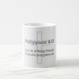 Taza de café cristiana Filipenses 4:13