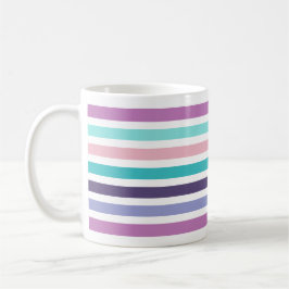Taza De Café Cristiano BENDIDO Moderno Pastel Striped