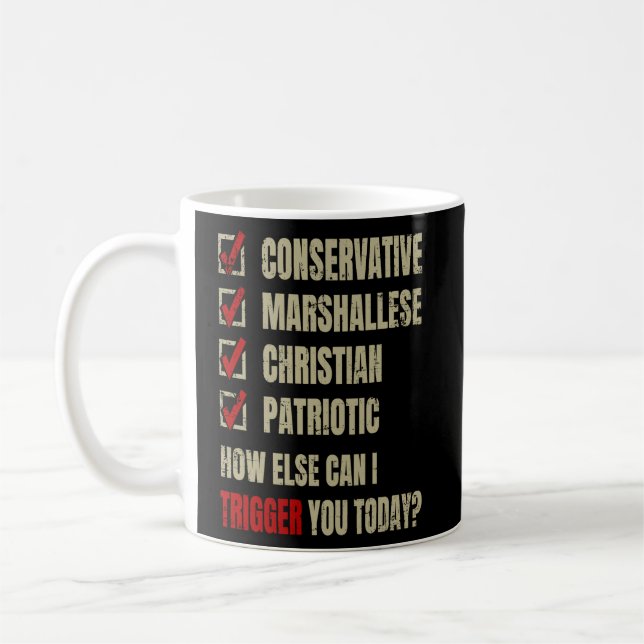Taza De Café Cristiano cristiano conservador patriótico (Izquierda)