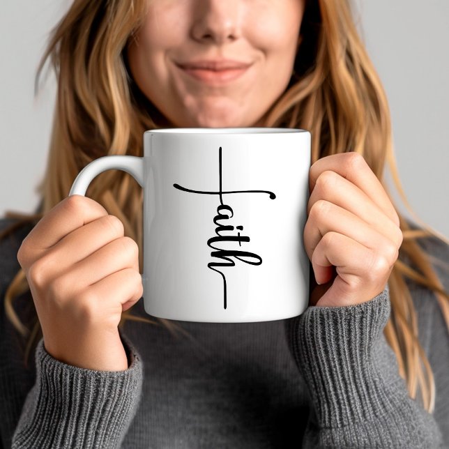 Taza De Café Cristiano de fe moderna (Modern Faith Christian Coffee Mug)