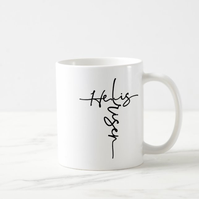 Taza De Café Cristiano De Pascua Es Hombres De Resurrección Del (Derecha)