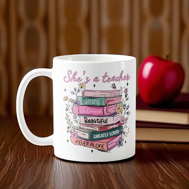 Taza De Café Cristiano - Ella es una Maestra (Subido por el creador)