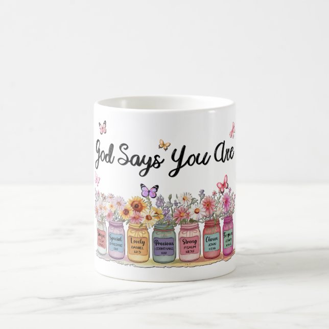 Taza De Café Cristiano inspirador dice (Centro)