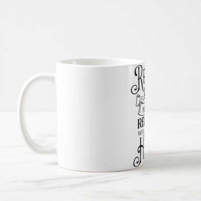 Taza De Café Cristiano Inspirador "Regocijarse y alegrarse" (Izquierda)