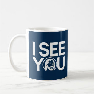 Taza De Café Cristiano Jesús te está vigilando, Jesús te veo