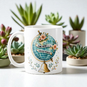 Taza De Café Cristiano Por Tanto Amó Dios Al Mundo