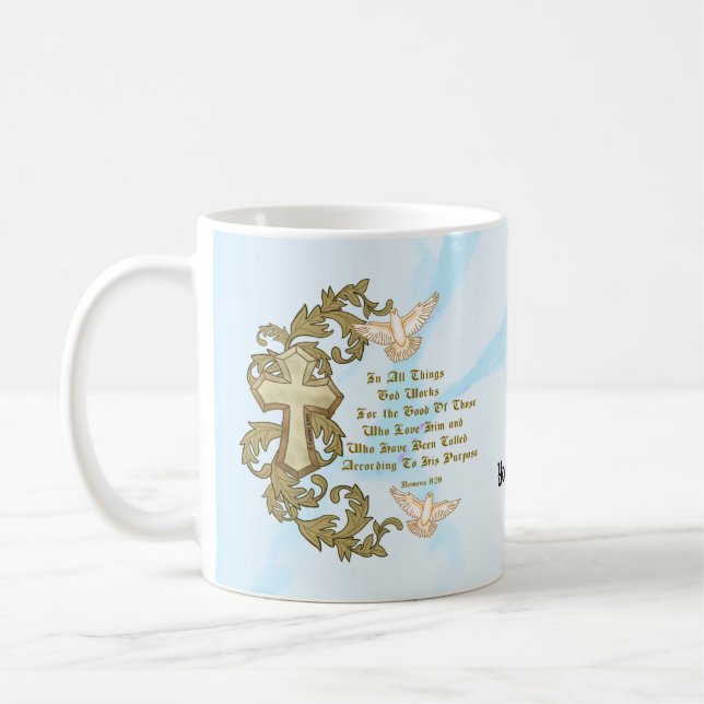 Taza De Café Cristianos romanos 8 28 Mug (Izquierda)