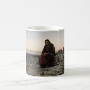 Taza De Café Cristo en el salvaje (por Ivan Kramskoi)
