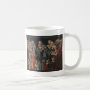 Taza De Café Cristo que bendice a los niños