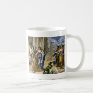 Taza De Café Cristo que cura a las persianas