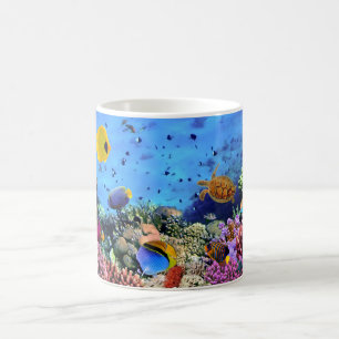 Taza De Café Critters coloridos del arrecife de coral